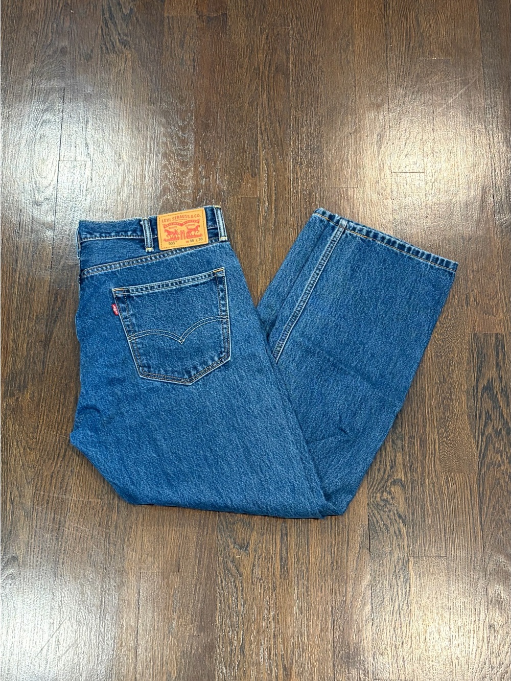 Levi's 505 blue baggy jeans